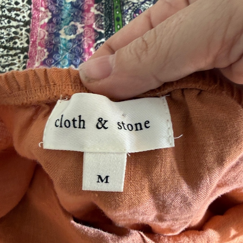 Cloth & Stone Cross-Halter Maxi Dress in Rust - Picture 7 of 8